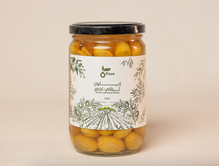 Green Lebanese Olives - 660g